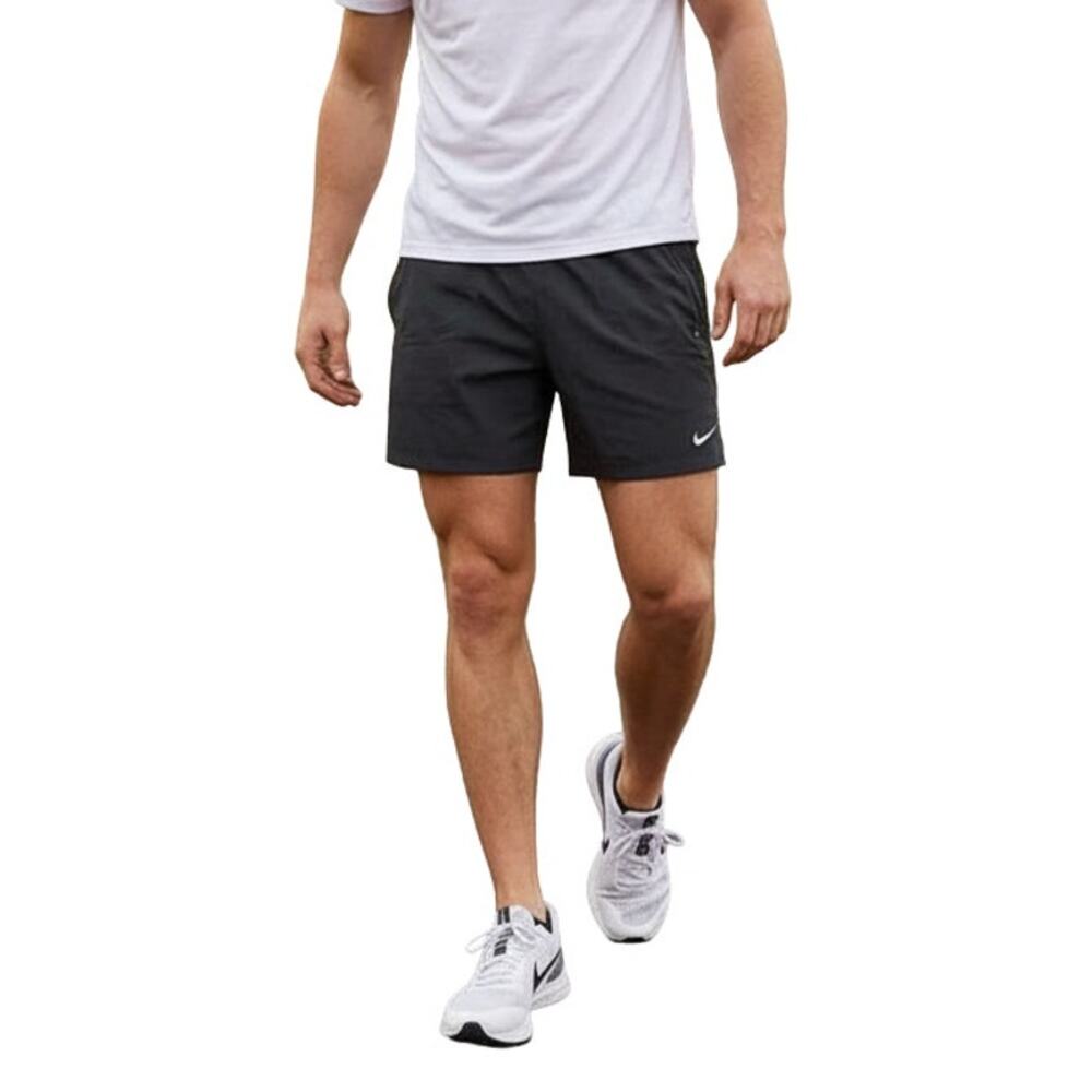 Nike Gray Lined Running Short, L(12-14)